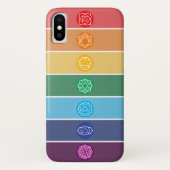 Farbenfrohe Chakra menschliche Energie Case-Mate iPhone Hülle (Rückseite)