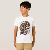 Farbenfrohe Chameleon T-Shirt (Vorne ganz)