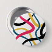 Farbenfrohe, chaotische, kühn lebendige moderne gr button (Vorne & Hinten)