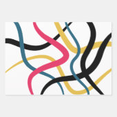 Farbenfrohe, chaotische, kühn lebendige moderne Gr Geschenkpapier Set (Vorderseite)