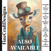 Farbenfrohe Charming Giraffe, Top Hat AE5L Decoupa Seidenpapier