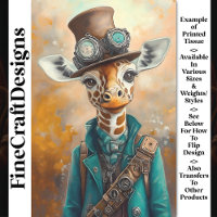 Farbenfrohe Charming Giraffe, Top Hat AE5P Decoupa
