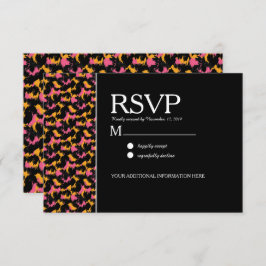 Farbenfrohe Cheetah Print Pattern Moderne Hochzeit Einladung