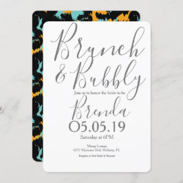 Farbenfrohe Cheetah Print Pattern Moderne Hochzeit Einladung