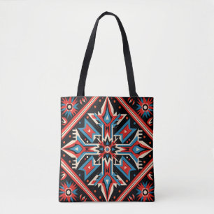 Farbenfrohe Cherokee-Indianerstamm Tasche