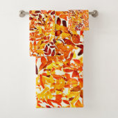 Farbenfrohe Chic Chroma Canopy Stilvolle Foliage Badhandtuch Set (Insitu)