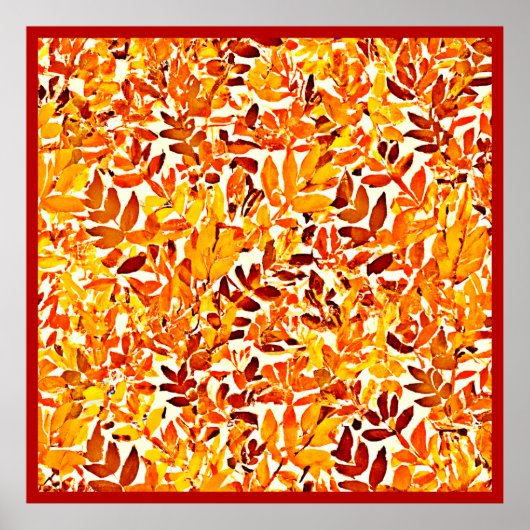 Farbenfrohe Chic Chroma Canopy Stilvolle Foliage Poster (Vorne)