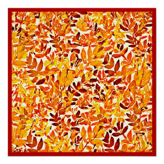 Farbenfrohe Chic Chroma Canopy Stilvolle Foliage Poster (Vorderseite)