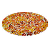 Farbenfrohe Chic Chroma Canopy Stilvolle Foliage Schneidebrett (Ecke)