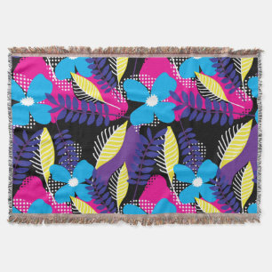 Farbenfrohe Chic Floral & Dot Muster mit Blätter T Decke