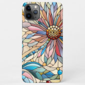 Farbenfrohe Chic gestanztes Glas Blumenmuster iPhone Hülle (Rückseite)