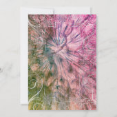 Farbenfrohe Chic Glitzy Einladung zum Geburtstag (Rückseite)