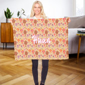 Farbenfrohe chinesische Laternen Fleecedecke