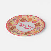 Farbenfrohe chinesische Laternen Lunar-Neujahr Pappteller (Schrägansicht)