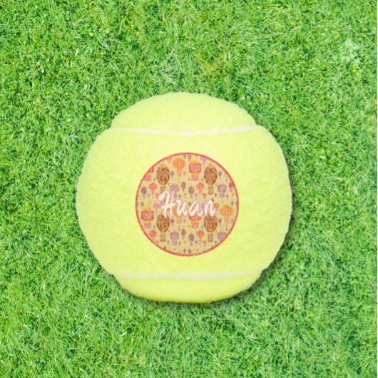 Farbenfrohe chinesische Laternen Tennisbälle