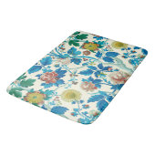 Farbenfrohe Chinoiserie Traditionelles, florales M Badematte (Schrägansicht)