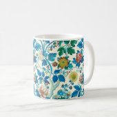 Farbenfrohe Chinoiserie Traditionelles, florales M Kaffeetasse (VorderseiteRechts)
