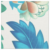 Farbenfrohe Chinoiserie Traditionelles, florales M Stoff (Nahaufnahme)