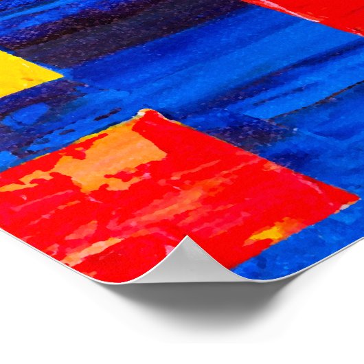 Farbenfrohe Chiropraktische Spine Poster Malerei r (Ecke)