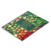 Farbenfrohe CHRISTMAS STARTEN Abstrakt Personalisi Notizblock (Linke Seite)