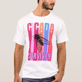 Farbenfrohe CICADA SURVIVOR Souvenir T-Shirt (Vorderseite)