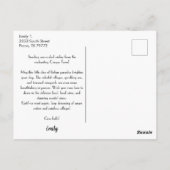 Farbenfrohe Cinque Terre, Italien - individuell an Postkarte (Rückseite)