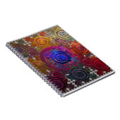 Farbenfrohe Circular Hotplates Spiral Notebook Notizblock (Rechte Seite)