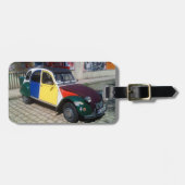 Farbenfrohe Citroen 2 CV Gepäckanhänger (Vorderseite horizontal)