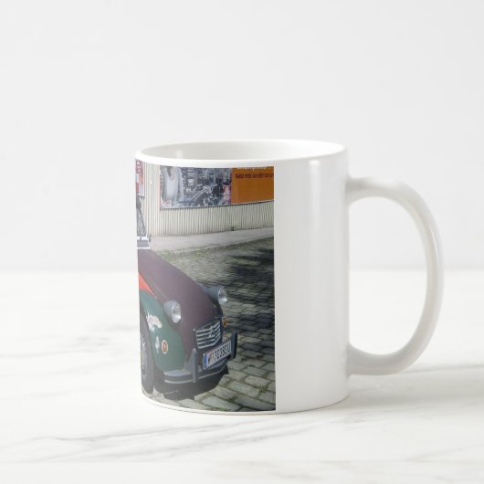 Farbenfrohe Citroen 2 CV Kaffeetasse (Rechts)