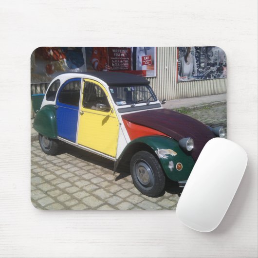 Farbenfrohe Citroen 2 CV Mousepad (Mit Mouse)