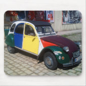 Farbenfrohe Citroen 2 CV Mousepad (Vorne)