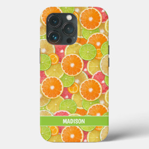 Farbenfrohe Citrus individuelle Name-Fälle Case-Mate iPhone Hülle