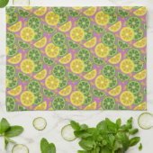 Farbenfrohe Citrus Print Summer Kitchen Handtücher (Gefaltet)