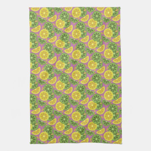 Farbenfrohe Citrus Print Summer Kitchen Handtücher (Vertikal)