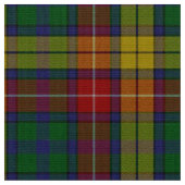 Farbenfrohe Clan Buchanan Tartan Kariertes Gewebe Stoff (Nahaufnahme)
