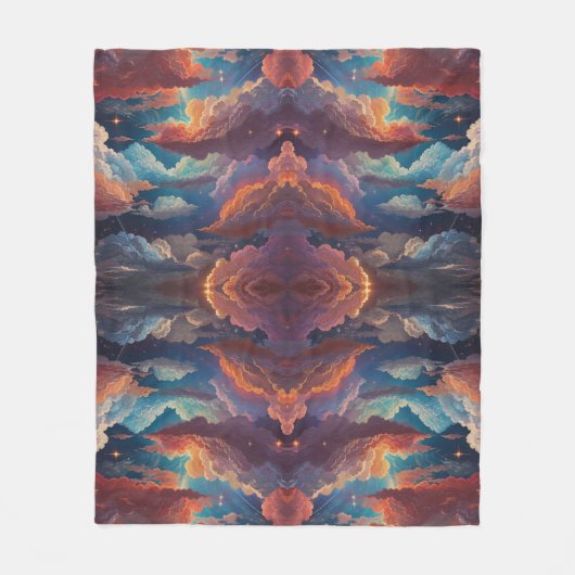 Farbenfrohe Cloud Pattern Fleece Gemütlich & stilv (Vorderseite)