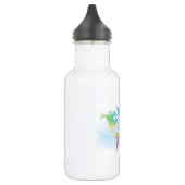 Farbenfrohe Cloud World Map Trinkflasche (Links)