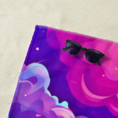 Farbenfrohe Cloudscape Art Strandtuch (Beispiel)