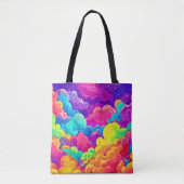 Farbenfrohe Cloudscape Art Tasche (Vorderseite)