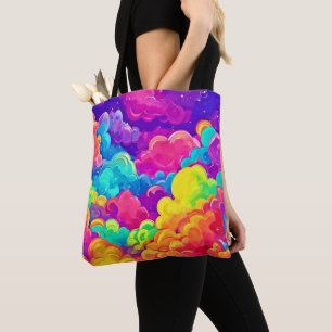 Farbenfrohe Cloudscape Art Tasche