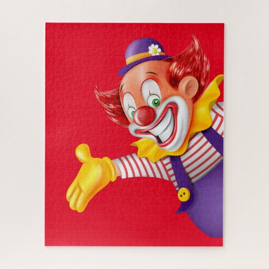 Farbenfrohe Clowngesicht Puzzle (Vertikal)