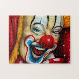 Farbenfrohe Clowngesicht Puzzle