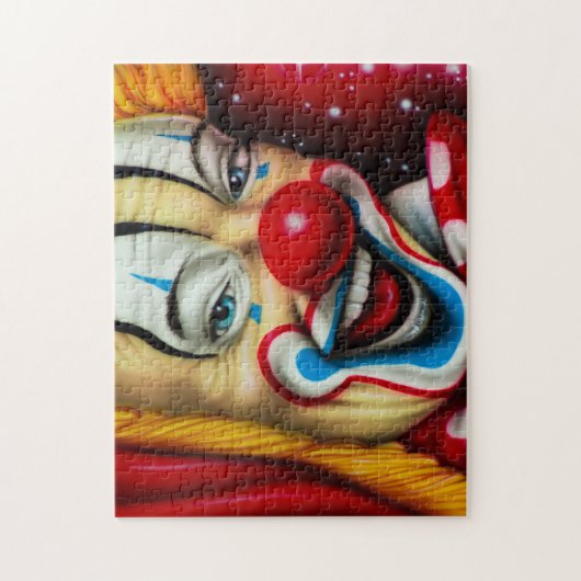 Farbenfrohe Clowngesicht Puzzle (Vertikal)