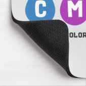 Farbenfrohe CMYK Tinte Drops Maus Pad Mousepad (Ecke)