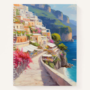 Farbenfrohe Coastal Escape Spiral Notebook Notizblock