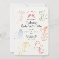 Farbenfrohe Cocktail Party Junggeselinnen-Abschied