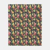 Farbenfrohe Cocktails Fleece Blanket (Vorderseite)