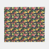 Farbenfrohe Cocktails Fleece Blanket (Vorderseite (Horizontal))