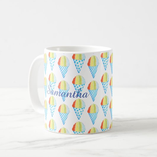 Farbenfrohe Cold Cone Dessert Kaffeetasse (Vorderseite Links)