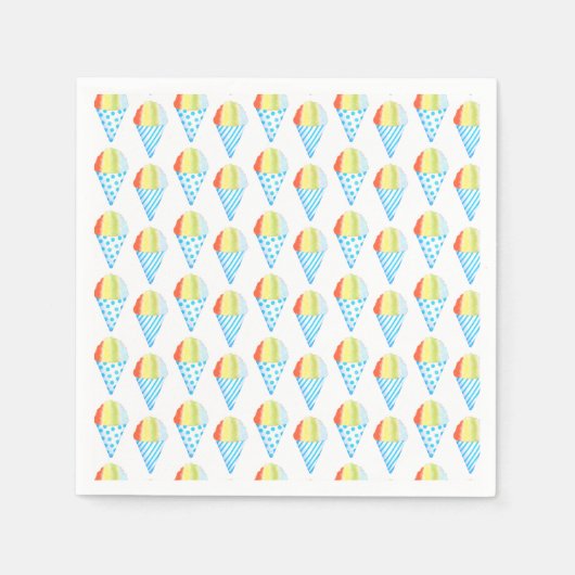 Farbenfrohe Cold Cone Dessert Serviette (Vorderseite)